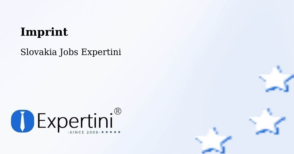 Imprint – Košice Iii - Slovakia Jobs Expertini